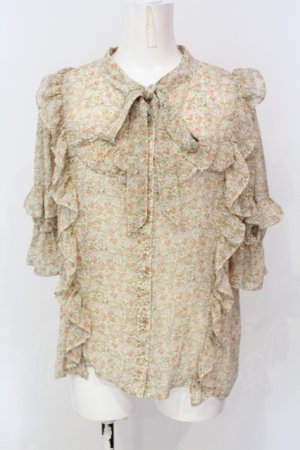 画像: axes femme / 小花柄シフォンブラウス F マルチ O-25-06-23-082-AX-BL-YM-OS