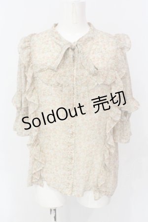 画像: axes femme / 小花柄シフォンブラウス F マルチ O-25-06-23-082-AX-BL-YM-OS
