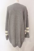 画像3: axes femme / ラインニットトッパーカーディガン M グレー O-25-06-23-090-AX-TO-YM-ZT122 (3)