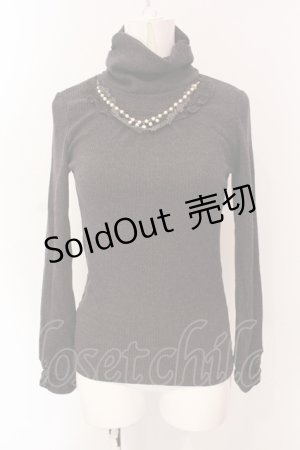 画像: axes femme / ネックレス付きテレコトップス M ブラウン O-25-06-23-100-AX-TO-YM-ZT043