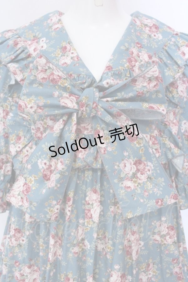 画像2: Physical Drop / セーラーティアードワンピース（半袖）  グリーン O-25-09-03-1016-LO-OP-OW-OS (2)