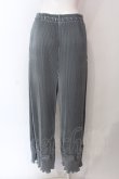 画像3: axes femme / カットプリーツパンツ M ブルー O-25-06-23-136-AX-PA-YM-ZT103 (3)
