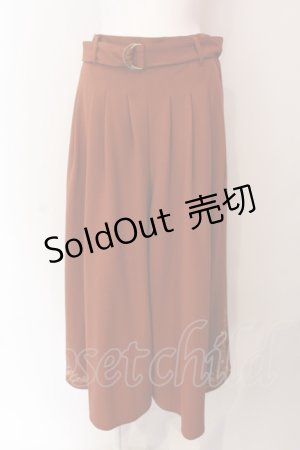 画像: axes femme / リラックスカットソーパンツ F レンガ O-25-06-23-138-AX-PA-YM-ZT062