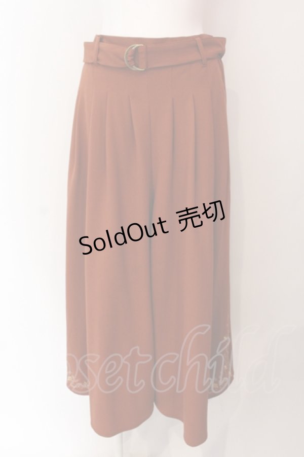 画像1: axes femme / リラックスカットソーパンツ F レンガ O-25-06-23-138-AX-PA-YM-ZT062 (1)