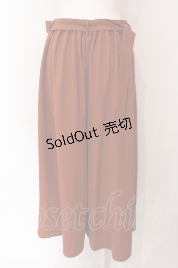 画像3: axes femme / リラックスカットソーパンツ F レンガ O-25-06-23-138-AX-PA-YM-ZT062 (3)