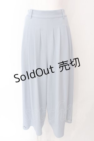 画像: axes femme / リラックスカットソーパンツ F サックス O-25-06-23-139-AX-PA-YM-ZT005