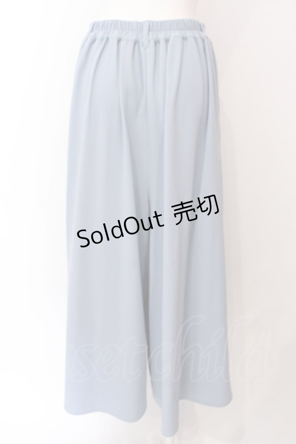 画像3: axes femme / リラックスカットソーパンツ F サックス O-25-06-23-139-AX-PA-YM-ZT005 (3)