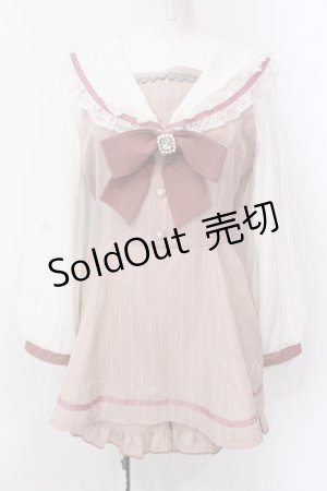 画像: LIZ LISA / セーラーカラーセットアップ L ピンク O-25-06-23-017-LO-OP-OW-OS