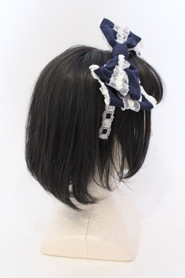 【新品】BABY カチューシャ(紺) BABY,THE STARS SHINE BRIGHT / リボンロゼリーヌカチューシャ