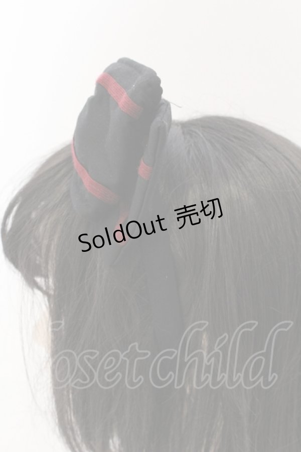 画像2: metamorphose / セーラーリボンカチューシャ  クロ×アカ O-25-06-24-040-ME-AC-IG-ZT271 (2)