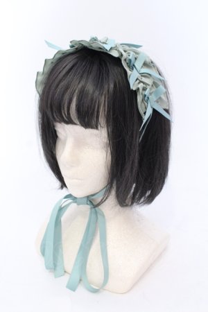 画像: Chalmiere / フリルヘッドドレス  グリーン O-25-06-24-045-LO-AC-IG-OS