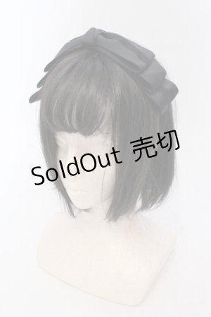 画像: m petit by misako / レースリボンカチューシャ  クロ O-25-06-24-048-LO-AC-IG-OS