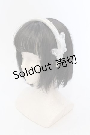 画像: Victorian maiden / ツインパピヨンレースカチューシャ  オフホワイト O-25-06-24-057-CL-AC-OW-ZT271