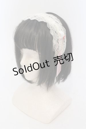 画像: Melody BasKet / 旋律で紡いだレースカチューシャ  アイボリー O-25-06-24-058-LO-AC-OW-OS