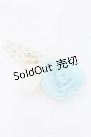 画像: metamorphose / シフォンローズクリップ  サックス O-25-06-24-068-ME-AC-IG-OS