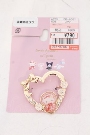 画像: m petit by misako / サンリオキャラクターズコラボ AMキティブローチ  キティ O-25-06-24-081-LO-AC-IG-OS