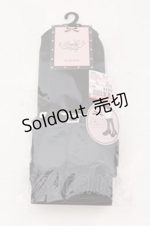 画像: Lovely Tency / ECLTHSリボンPL 23-25cm クロ O-25-06-24-083-LO-ZA-IG-OS
