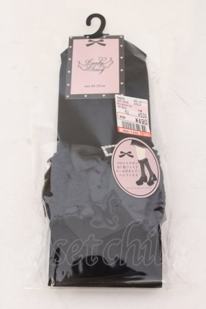 画像: Lovely Tency / ECLTHSリボンPL 23-25cm クロ O-25-06-24-084-LO-ZA-IG-OS