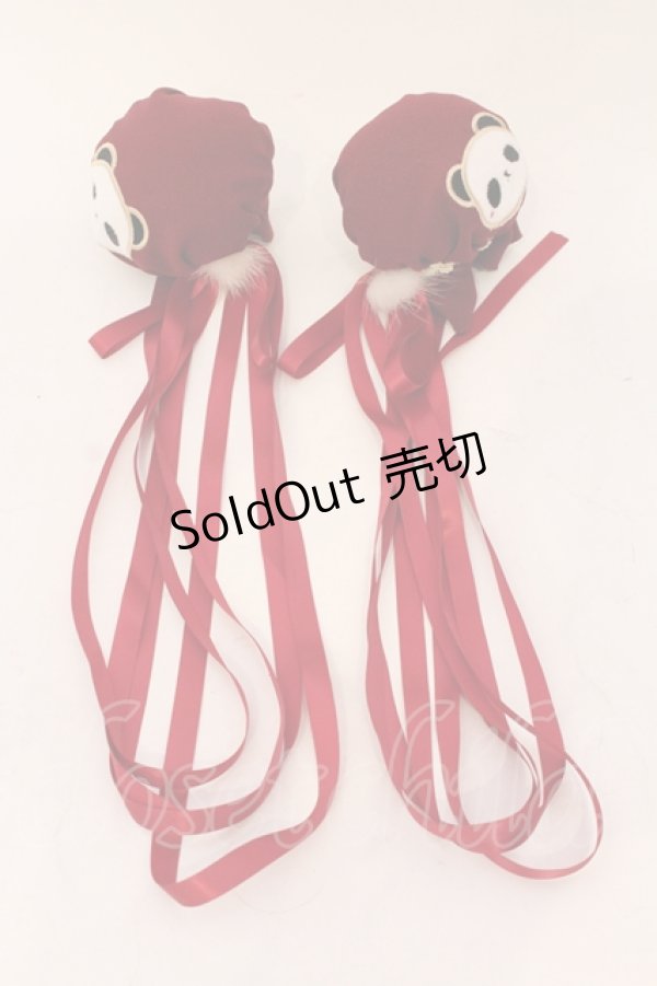 画像1: LOLITA他 / シニヨンカバー  アカ O-25-06-24-087-LO-ZA-IG-ZT208-F003 (1)