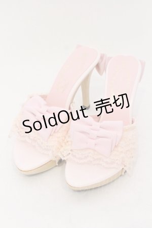 画像: JESUS DIAMANTE / 3つリボンウッドピンヒール L ピンク O-25-06-24-090-JE-SH-OW-ZT-K003