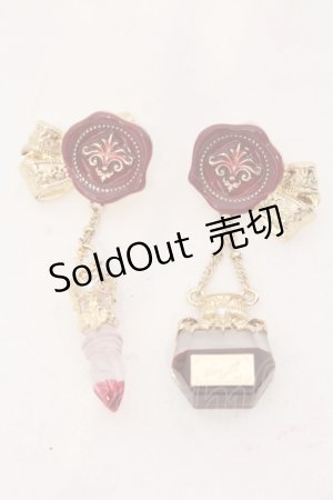 画像: axes femme / パペトゥリーイヤリング  ゴールド×アカ O-25-06-24-096-AX-AC-IG-OS