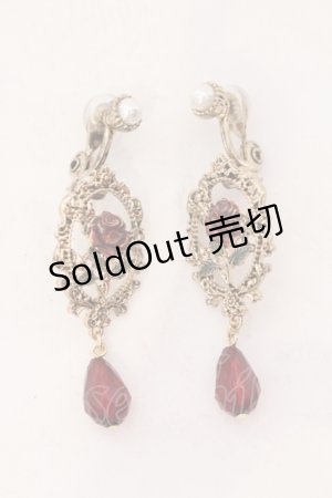 画像: axes femme / レディローズイヤリングピアス  アカ O-25-06-24-098-AX-AC-IG-OS