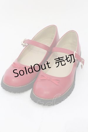 画像: Fi.n.t / ステッチソールバレエシューズ L アカ O-25-06-24-103-CA-SH-IG-ZT-K001