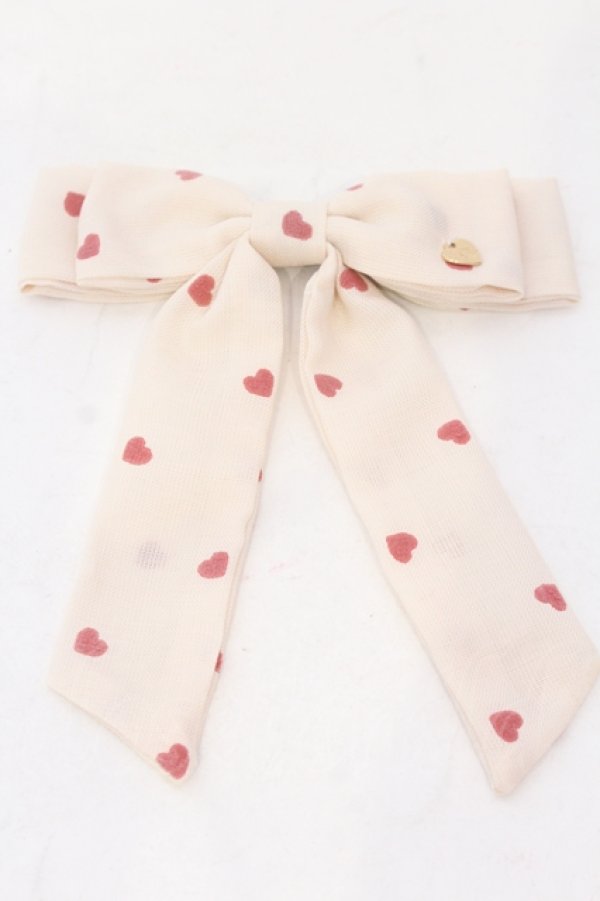 画像1: Shirley Temple / リボンクリップ(Ladies)  クリーム O-25-06-24-107-ET-AC-OW-ZT208-F001 (1)