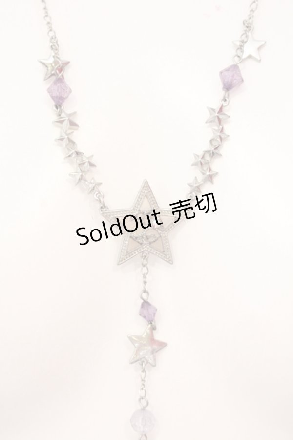 画像2: axes femme / 星のネックレス  シルバー×パープル O-25-06-24-016-AX-AC-OW-OS (2)