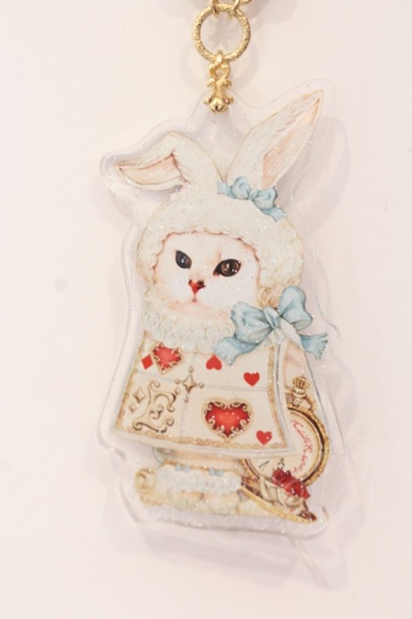 画像2: Enchantlic Enchantilly / 不思議の国のQueen cat　白ウサギ？！ネックレス  ゴールド O-25-06-24-023-LO-AC-OW-ZT208 (2)