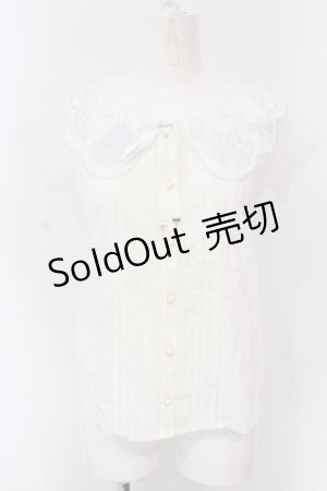 画像: LIZ LISA / お城刺繍ブラウス  シロ O-25-06-26-033-LO-BL-IG-OS