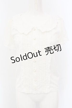 画像: LIZ LISA / リボン刺繍ブラウス  シロ O-25-06-26-036-LO-BL-IG-OS