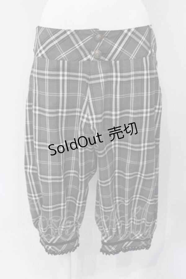 画像1: ALICE and the PIRATES / Lucian Martinパンツ  クロ×シロチェック O-25-06-26-005-PA-PA-IG-OS (1)