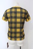 画像3: Hei Hei / チェックミニTシャツ  イエロー O-25-06-26-041-LO-TO-IG-OS (3)