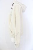 画像2: axes femme / ランダム刺繍フーディー F キナリ O-25-06-26-051-AX-TO-OW-OS (2)