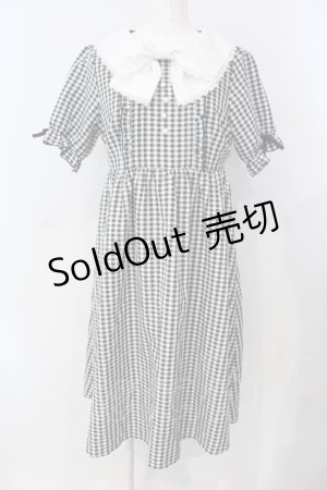 画像: DearMyLove / リボン襟ワンピース M クロ O-25-06-26-058-EL-OP-OW-OS