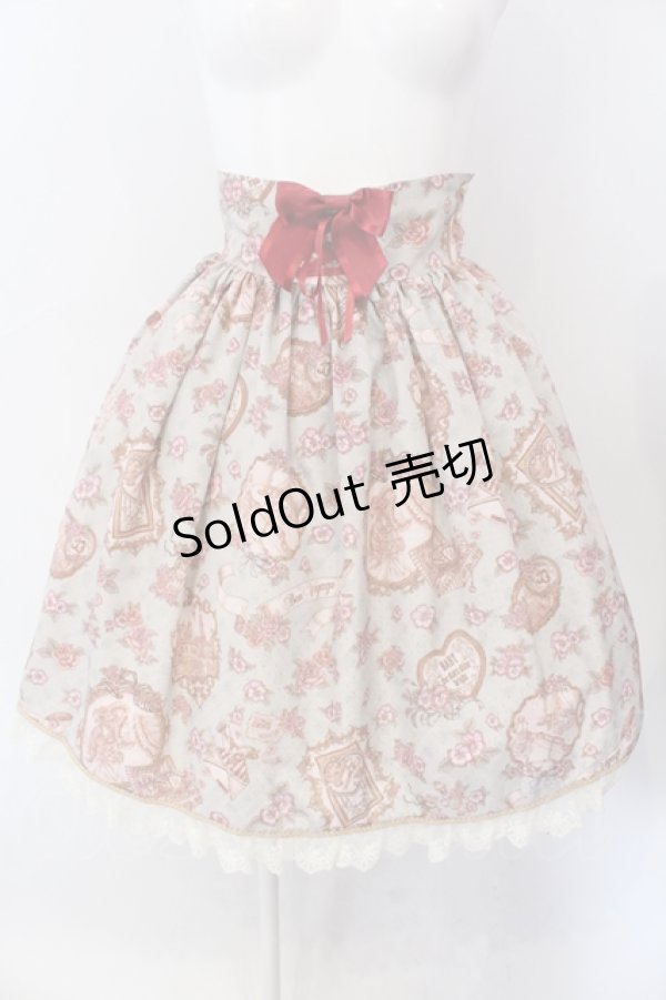 画像1: BABY,THE STARS SHINE BRIGHT / Esprit de la Belle Epoque a Paris 柄 スカート  ピンク O-25-06-26-091-BA-SK-OW-OS (1)