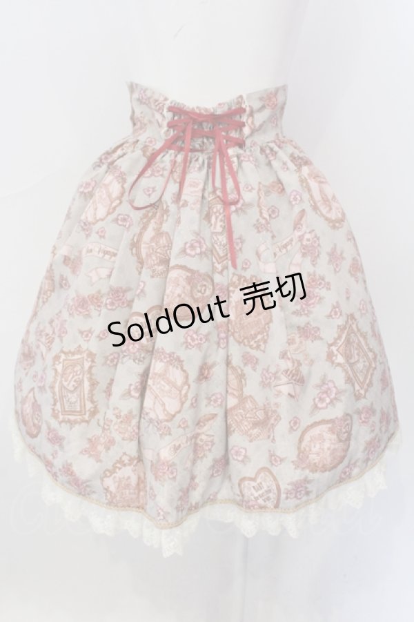 画像4: BABY,THE STARS SHINE BRIGHT / Esprit de la Belle Epoque a Paris 柄 スカート  ピンク O-25-06-26-091-BA-SK-OW-OS (4)