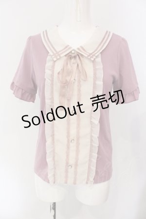 画像: axes femme / ブラウス風プルオーバー M ピンク O-25-06-26-097-AX-TO-OW-OS