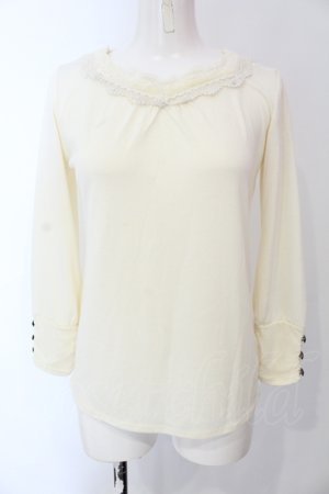 画像: axes femme / レース重ねインナープルオーバー M キナリ O-25-06-26-100-AX-TO-OW-OS