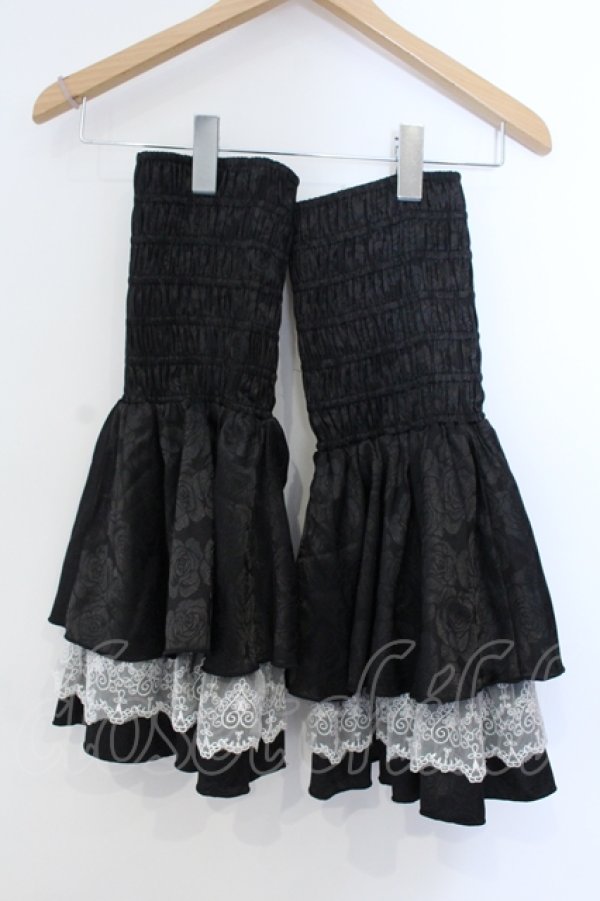 画像7: millna / ショッキングロリィタ ワンピース&ドロワーズ&ボンネット&レッグウォーマーset  クロ O-25-06-28-003-LO-OP-IG-OS (7)