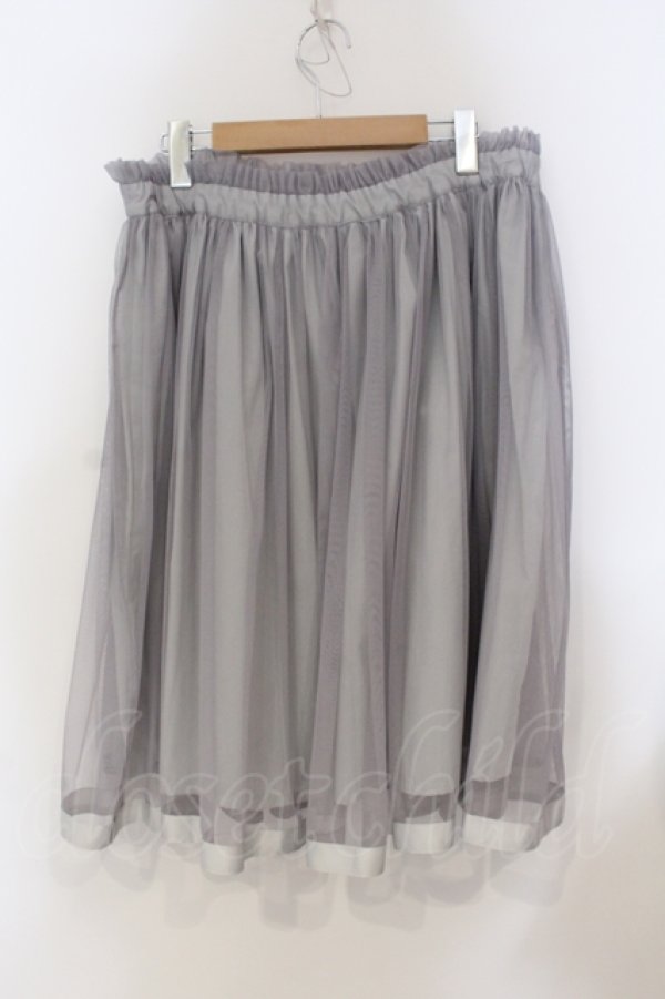 画像2: F＆A / リボン付きチュールスカート F グレー O-25-06-28-036-LO-SK-OW-ZT252 (2)