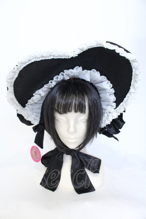 画像9: millna / ショッキングロリィタ ワンピース&ドロワーズ&ボンネット&レッグウォーマーset  クロ O-25-06-28-003-LO-OP-IG-OS (9)