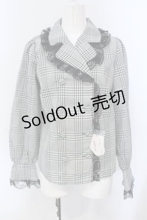 画像: Ank Rouge / ダブルボタンブラウス M クロ O-25-06-28-050-CA-BL-OW-OS