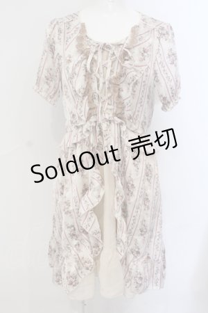 画像: axes femme / 花柄フリルワンピース M ピンク O-25-06-28-052-AX-OP-OW-OS