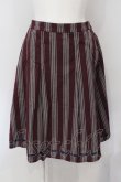 画像1: axes femme POETIQUE / グログランテープレジメンタルフレアスカート M ワイン O-25-06-28-061-AX-SK-OW-ZT507 (1)