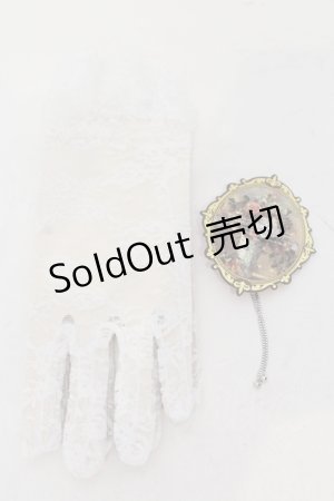 画像: Estrellas / ブレスレット付きレースグローブ  ホワイト O-25-06-28-083-EL-ZA-IG-ZT208-F004