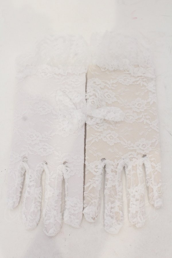 画像3: Estrellas / ブレスレット付きレースグローブ  ホワイト O-25-06-28-083-EL-ZA-IG-ZT208-F004 (3)