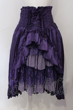 画像: ATELIER PIERROT / Fairy Lace Corset Skirt　Size2  パープル O-25-06-28-007-EL-SK-IG-OS