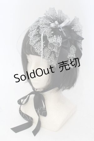 画像: Moi-meme-Moitie / ディヴァインクロス丸型ヘッドドレス  ブラック×シルバー O-25-06-28-093-MO-AC-IG-ZT208-F004